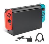 Docking Station para Nintendo Switch & OLED - 3 en 1 TV Dock Set completo con salida HDMI, adaptador de corriente y cable, estación de acoplamiento portátil de repuesto para casa y viajes [sin LAN