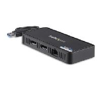 StarTech.com Mini Dock USB a DisplayPort Doble con LAN GbE - 4K Doble de 60Hz ( USBA2DPGB )