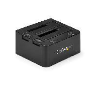 StarTech.com Docking Station de 2 Bahías USB 3.0 a SATA - Base de Acoplamiento USB de Discos Duros SSD SATA I/II/III de 2,5/3,5" - de Intercambio en Caliente - Carga Superior