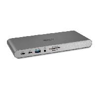 Lindy 43349 DST-Pro 5K, Docking Station USB C para portátil HP Mac, Acer DELL ASUS USB-C portátil -2 DisplayPort, HDMI, 4 USB, Carga de Dispositivos, Audio, SD, microSD, Gigabit LAN
