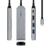 Docking Station USB-C 5 en 1 (Gris) - AISENS