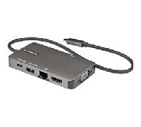 StarTech.com - Adaptador Multipuertos USB-C - Docking Station USB Tipo C a HDMI 4K30 o VGA 1080p - Replicador de Puertos USBC PD