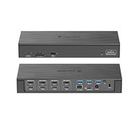 Docking Station, WAVLINK 18-in-1 Dock Station de Pantalla Cuadrúpica de 5k (Thunderbolt 3) con 4 DP, 4 HDMI,2.5G Ethernet,100W PD (Host),3 USB3.0, USB3.1,SD/TF,Audio/MIC,USB-C (PD30W),para Mac/Windows