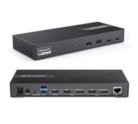 Docking Station, WAVLINK Estación de Acoplamiento de Pantalla Triple con Carga de 100W, para MacBook Neo,Windows,Mac, Chrome con Thunderbolt 3/4 o USB-C (3 HDMI, 2 DP, 2 USB-C, 2 USB, Ethernet, Audio)