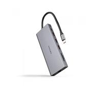 Docking Tipo-C Nanocable 10.16.4612/3xUSB/1xUSB Tipo-C/2xHDMI 4K/1xDisplayPort/1xRJ45/1xLect.tarjetas/1xJack 3.5/1xUSB Tipo-C PD