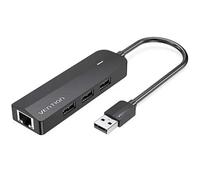 Docking Vention CHPBB 3xUSB 2.0/Micro USB PD/RJ45/Negro/ABS