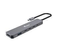 DOCKING USB-C 6-EN-1 EQUIP 133500 A 1xHDMI 4K 4xUSB-C 1xUSB-A 1xUSB-C PD 100W