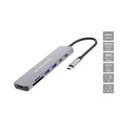 Docking usb-c 7-in-1 conceptronic donn28g 1xhdmi 4k 2xusb-a 3.0 2xusb