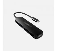 HUB 5 Puertos USB 3.0 Type C Negro APPROX