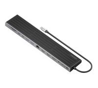 Docking USB Tipo-C Aisens ASUC-13P042-GR/ 2xUSB Tipo-C/ 1xUSB Tipo-C PD/ 2xUSB/ 2xHDMI/ 1xDisplayPor