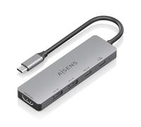 Docking USB Tipo-C Aisens ASUC-5P028-GR- 1xHDMI- 2xUSB- 2xUSB Tipo-C- 1xUSB Tipo-C PD- Gris