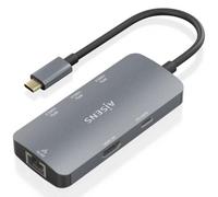 Docking USB Tipo-C Aisens ASUC-6P019-GR/ 1xHDMI 4K/ 3xUSB/ 1xRJ45/ 1xUSB Tipo-C PD/ Gris