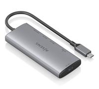 Docking USB Tipo-C Aisens ASUC-6P029-GR/ 1xHDMI/ 1xUSB/ 2xUSB Tipo-C/ 1xLector de Tarjetas/ Gris