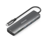 Docking USB Tipo-C Aisens ASUC-7P025-GR- 1xHDMI- 3xUSB- 1xUSB Tipo-C PD- 1xLector Tarjetas- Gris