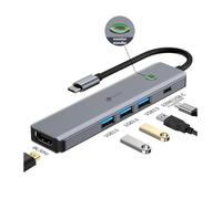 LEOTEC DOCKING STATION 6EN1 1USB-C PD100 POWER&DATOS 3USB3.0 1HDMI 4K 30HZ