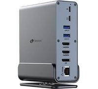 Docking USB Tipo-C Leotec LEDS06-5xUSB- 2xUSB Tipo-C- 1xUSB Tipo-C PD- 1xDisplayPort- 2xHDMI 4K- 1xRJ45-1xJack 3.5-1xLector d
