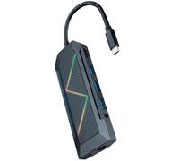 Docking USB Tipo-C Nanocable 10.16.0901/ 3xUSB/ 1xUSB Tipo-C/ 1xHDMI/ 1xRJ45/ 1xLector Tarjetas SD TF/ Audio