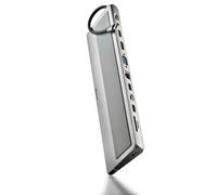 NGS Docking USB-C WonderDock 12 Pro – 2 HDMI, VGA, RJ45, lector de tarjetas, USB-C PD – Gris