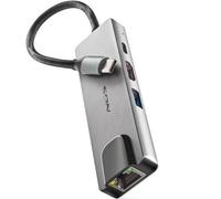 Docking USB Tipo-C NGS WonderDock Supra/ 1xUSB/ 1xUSB Tipo-C DP/ 1xHDMI 4K/ 1xRJ45/ Gris