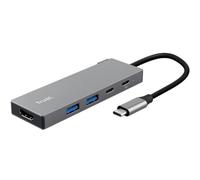 Docking USB Tipo-C Trust Dalyx/ 2xUSB/ 1xHDMI 4K/ 2xUSB Tipo-C/ Gris