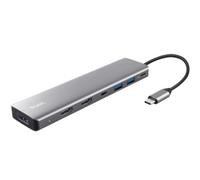 Docking USB Tipo-C Trust Dalyx/ 2xUSB/ 2xHDMI/ 1xDisplayPort/ 1xUSB Tipo-C PD/ Gris