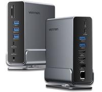 Docking Station Vention USB-C 10 Gbit/s 100W 2xHDMI 1xDP 3xUSB-A 3xUSB-C Lector SD Ethernet