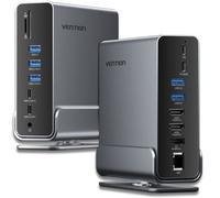 Docking Station Vention USB-C 10 Gbit/s 100W 2xHDMI 1xDP 3xUSB-A 3xUSB-C Lector SD Ethernet