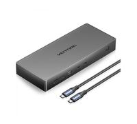 Docking usb tipo-c vention tpwh0/ 2xhdmi 4k/ 1xdisplayport/ 3xusb/ 2xusb tipo-c/ 1xusb tipo-c pd/ 1xrj45/ 1xlector tarjetas/