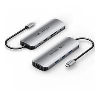 Docking USB Tipo-C Vention TQLHB/ 1xHDMI 4K/ 3xUSB/ 1xUSB Tipo-C PD/ 1xRJ45/ 1xJack 3.5mm/ 1xLector