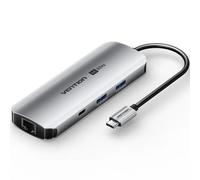 Docking USB Tipo-C Vention TQMHB/ 1xHDMI 4K/ 2xUSB/ 1xUSB Tipo-C/ 1xJack 3.5mm / 1xRJ45/ 1xUSB Tipo-