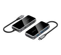 Docking USB Tipo-C Vention TFMHB/ 1xHDMI/ 3xUSB/ 1xUSB Tipo-C PD/ 1xLector Tarjetas SD y MicroSD/ Gris