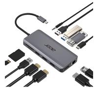 Dockstation Acer HP.DSCAB.009 base para portátil y replicador 12 en 1 Usado.