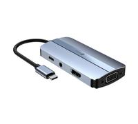 Leotec Docking Station HUB 7 en 1 USB-C/USB/HDMI/VGA