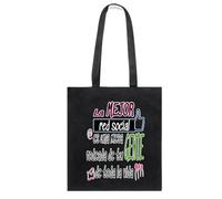 Docliick. Bolso Tote bag con Frase Motivadora y Mensaje. Regalo Motivador para Mujer. Bolso tela compracon mensaje motivador.Algodón 100% - La mejor red social