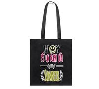 Docliick. Bolso Tote bag con Frase Motivadora y Mensaje. Regalo Motivador para Mujer. Bolso tela compracon mensaje motivador.Algodón 100% - Hoy es un buen dia
