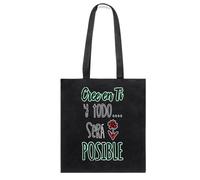 Docliick. Bolso Tote bag con Frase Motivadora y Mensaje. Regalo Motivador para Mujer. Bolso tela compracon mensaje motivador.Algodón 100% - Cree en ti