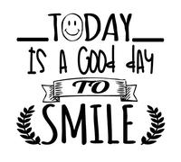Docliick® Vinilo de pared decorativo en Inglés "TODAY IS A GOOD.." Pegatinas de pared decorativa de frases celebres.Vinilo decorativo decoración hogar DC-012-ING (Vinilo de corte, 30x20cm)