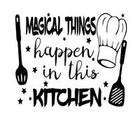 Docliick® Vinilo pared decorativo frase Inglés "MAGICAL THINGS" Vinilos decorativos vinilo frases motivadoras para pared. Pegatina de pared, Vinilos decorativos frases Inglés DC-18026-M (60x42cm)