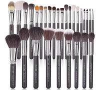 Docolor Juego de brochas de maquillaje 29 piezas Juego de brochas de maquillaje premium profesional Base de sombra de ojos Pincel facial Delineador de ojos con bolsa de cuero PU