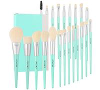 Docolor Set de Brochas de Maquillaje 22 Piezas Azul Celeste Profesional Pinceles de Maquillaje Premium Synthetic Juego de Brocha de Maquillaje Para Cara y Ojos, Rubor, Contorno, Corrector, Eyeshadow