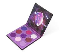 Docolor Sombras de Ojos Paleta de Maquillaje de Piedras Preciosas Violetas Fórmula Vegana 9 Colores Alta Pigmentación Brillo Nude Ahumado Crema Brillante Resistente al Agua de Larga Duración-Morado