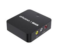 Docooler Caja de grabación AV, video, grabación de audio, entrada AV, salida de audio, conversión de señal analógica a video digital de VHS, VCR, reproductor de DVD, videocámara, consola de juegos