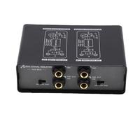 docooler Caja Eliminadora de Zumbidos El Ajuste de Ganancia de 3 Niveles Elimina la Interferencia de Ruido Aislador de Ruido de Tierra de 2 Canales