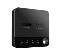 docooler Duplicador M.2 NVME/SATA Clonador SSD M.2 NVME/SATA Clonación Offline Dual-Bay Funda SSD M.2 Sin Herramientas Adaptador USB C M.2 Escritura/Lectura con PC Plug And Play