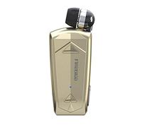 Docooler F520 - Auricular inalámbrico Business BT5.3, auriculares estéreo con micrófono, intrauditivo retráctil, manos libres, controlador deportivo, clip telescópico
