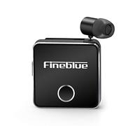 Docooler Fineblue F1 Auricular inalámbrico BT 5.0 Auriculares Clip-on Cable de retráctil Auriculares de música Alerta de vibración Manos Libres con micrófono Conexión multipunto