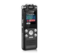 Docooler Grabadora de Voz de 8GB, grabadora de Audio con cancelación de Ruido, micrófono Doble para grabación activada por Voz HD, Caja de Metal