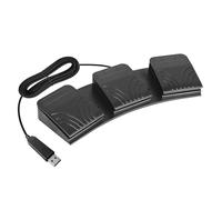 docooler Interruptor de pedal USB Botón de control universal Teclado de computadora personalizado Pedal de acción para dispositivos médicos Instrumentos Ordenador Pedal programable