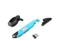 docooler Ratón óptico de Bolsillo, 2,4G, Inalámbrico, Ajuste de 3 Velocidades para PC, Portátil y Portátil (Azul)