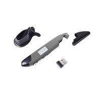 docooler Ratón óptico de Bolsillo, 2,4G, Inalámbrico, Ajuste de 3 Velocidades para PC, Portátil y Portátil (Gris)